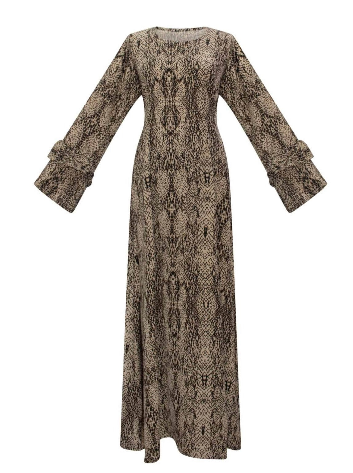 Skye Basic Dress in Beige
